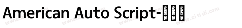 American Auto Script字体转换